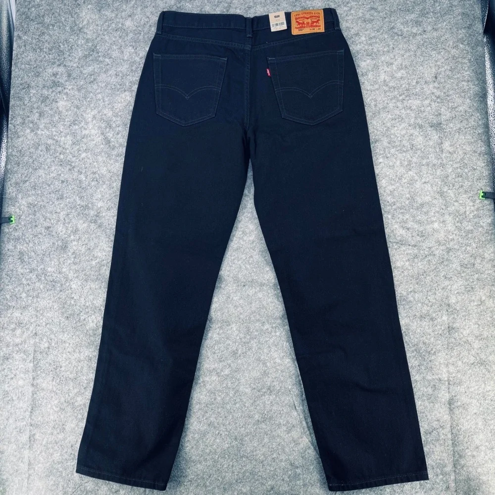 Polo Ralph Lauren Jeans Men 34x32 Black Hampton Relaxed Straight Denim Fit 34x28